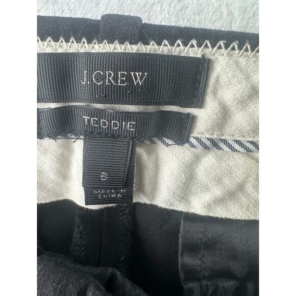 J. Crew Teddie Kick Flare Cropped Capri Pants – Black – Size 6 - Picture 4 of 7